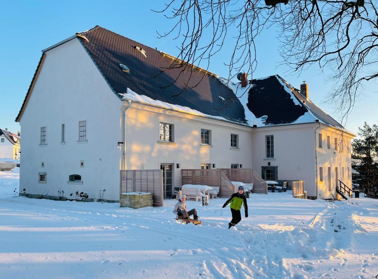 Farmhouse Eckartsberg Im Zittauer Gebirge - Gemuetliche Und Moderne Ferienwohnungen Mit Terrasse Exteriér fotografie